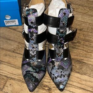 John Fluevog Tammi rose Black and Purple 11